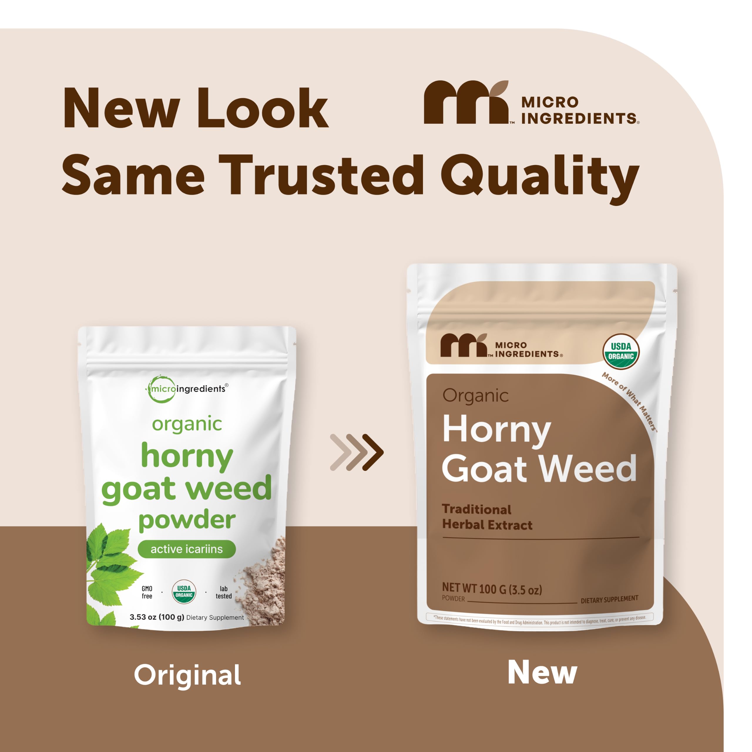 Micro Ingredients Organic Horny Goat Weed Powder for Men and Women, 100 g — Amazon image 2