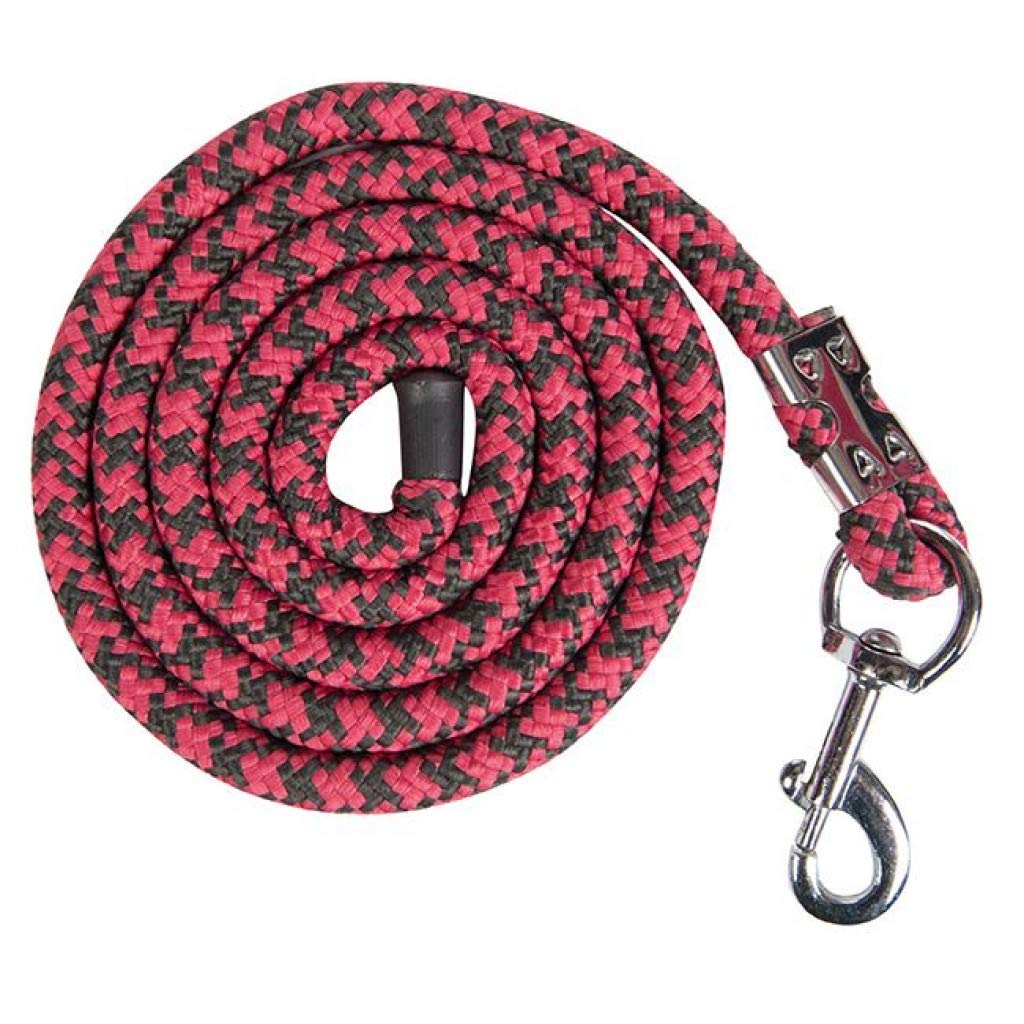 HKM 4057052344558 Piccola - Punto con mosquetón, 1560, Color Rosa, Azul Ahumado y Grafito, 180 cm