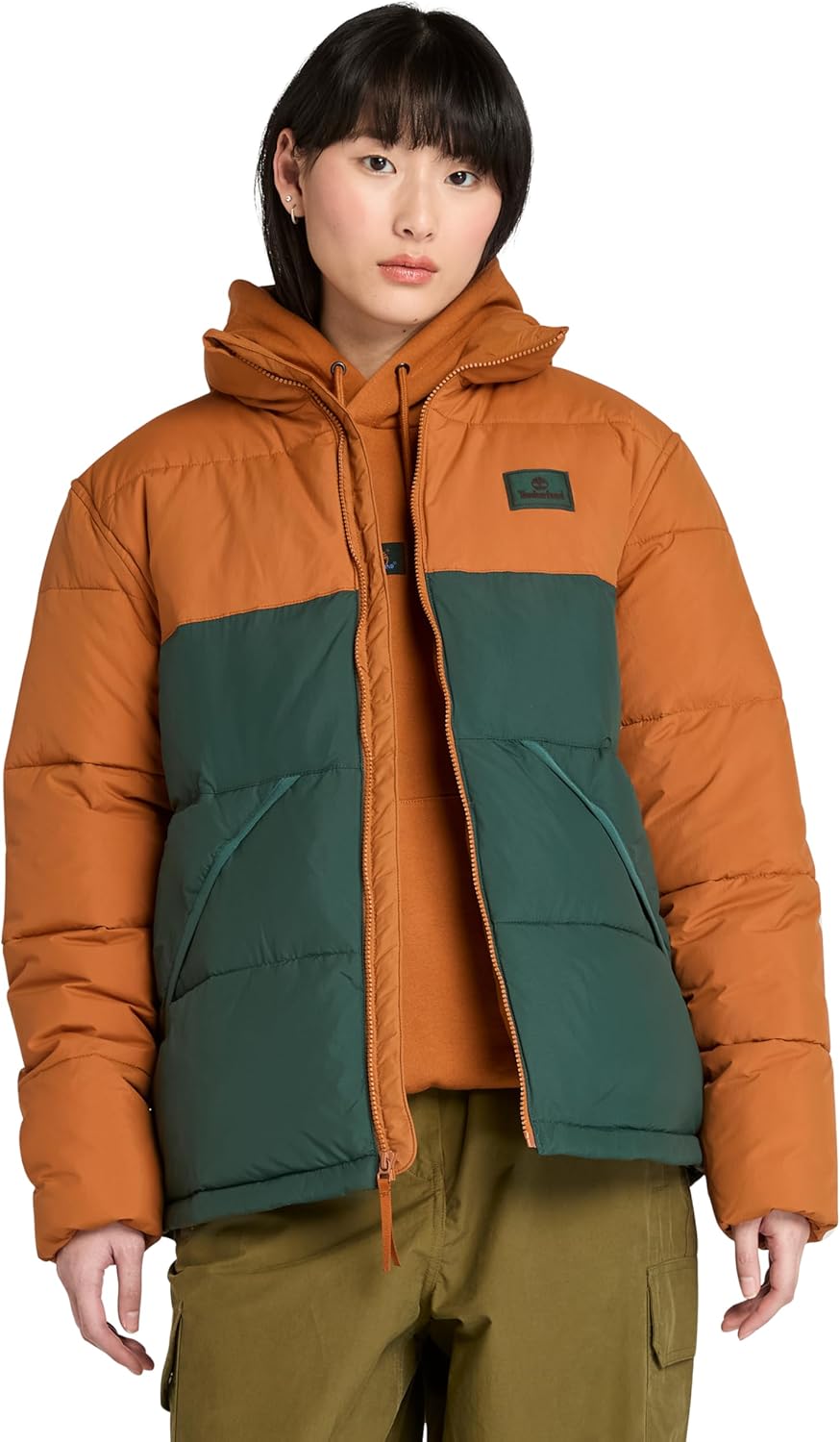 Timberland Men's Silicon Badge Synthetic Insulated Puffer Jacket