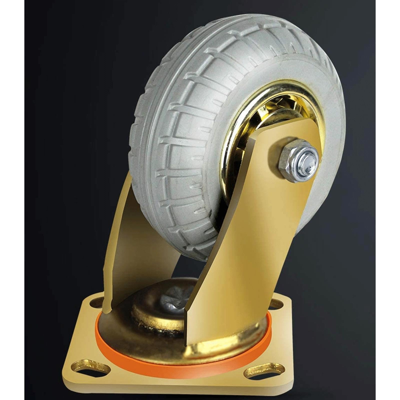 Ruedas giratorias de Goma for Transporte Industrial, 2 uds.