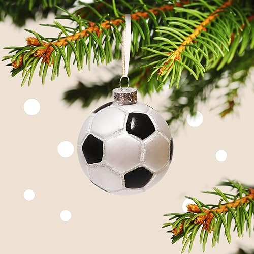 Vista 24 de Adorno de golf de Navidad de 3.15 pulgadas, adornos de bola de Navidad soplada de vidrio para decoración de árbol de Navidad 2023, bolas de adornos