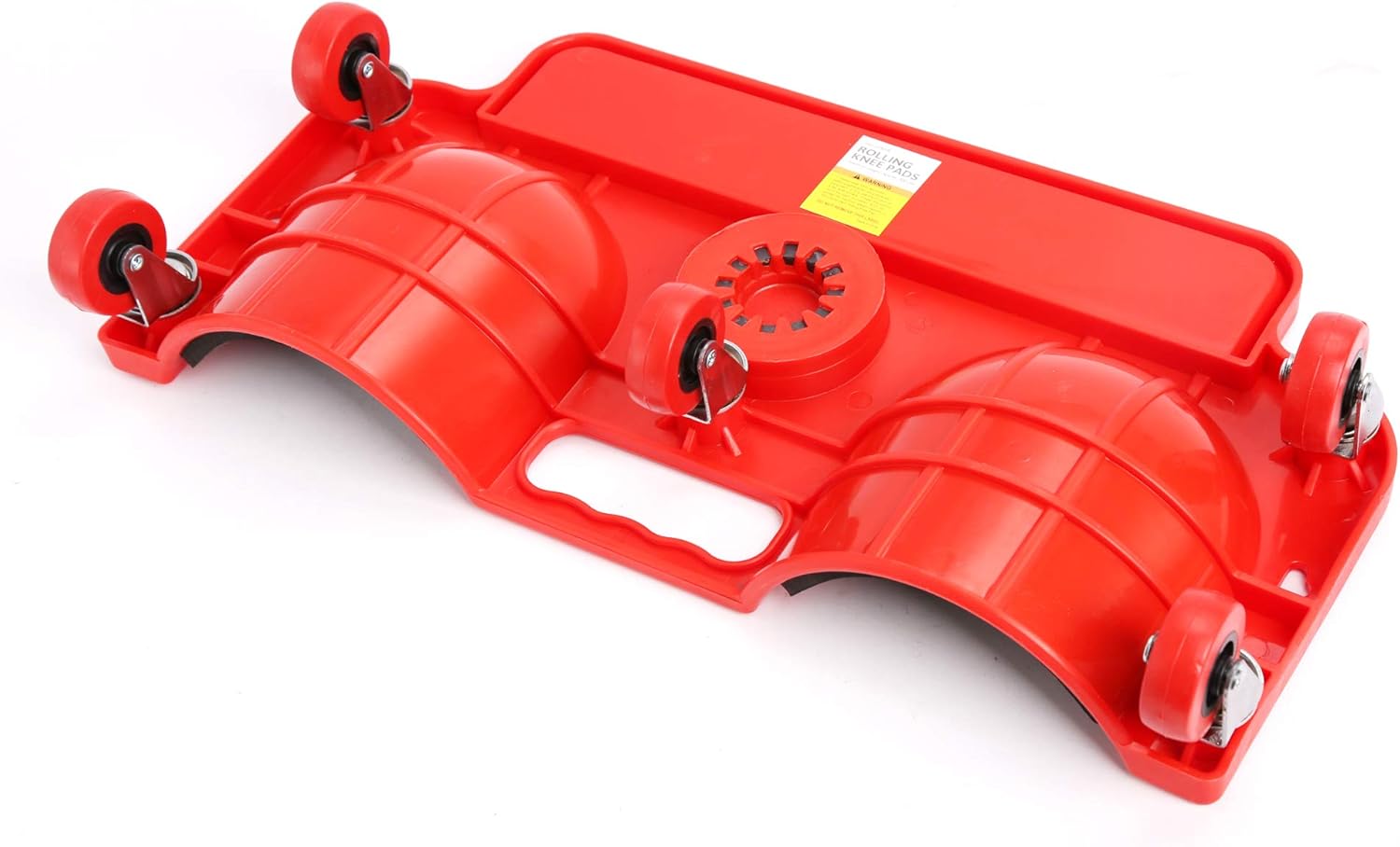 WINTOOLS Rolling Knee Creeper/Pads ABS High-Impact Frame with 5 Swivel Castors, Tool Tray Holder