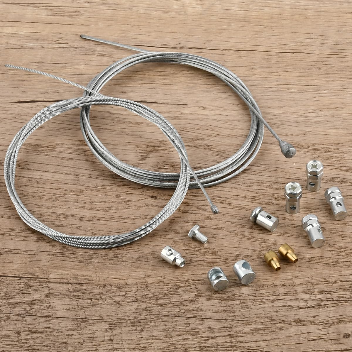 4M Cables de Freno para Moto con 9 Junta Roscada,Ø1.5mm Ø1.1mm Cable de Freno o Embrague Universal,Cables de Embrague para Moto y Cross,Kit de Reparación de Cable,Cable de Freno para Moto