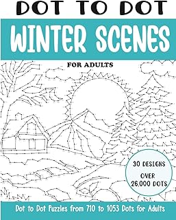 Dot to Dot Winter Scenes for Adults