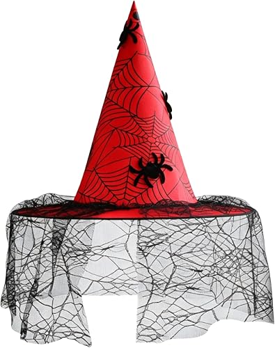 Vividcrate Women's Witch Hat Wide Brim Magic Halloween Witch Costume Accessory G