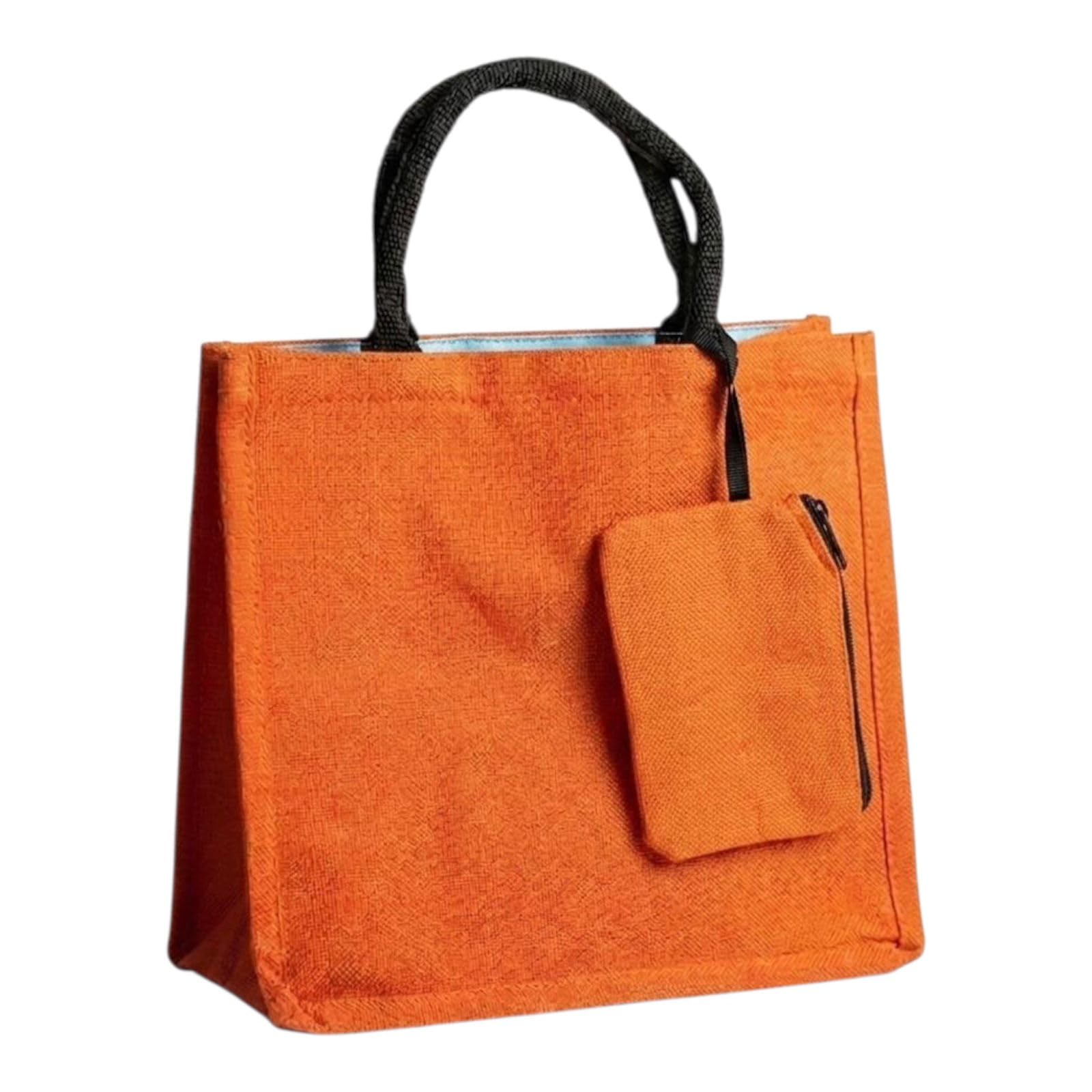 Premium Jute Carry Bag with Soft Handles | Reusable Shopping Tote for Work, Travel & Everyday Use-picture-30