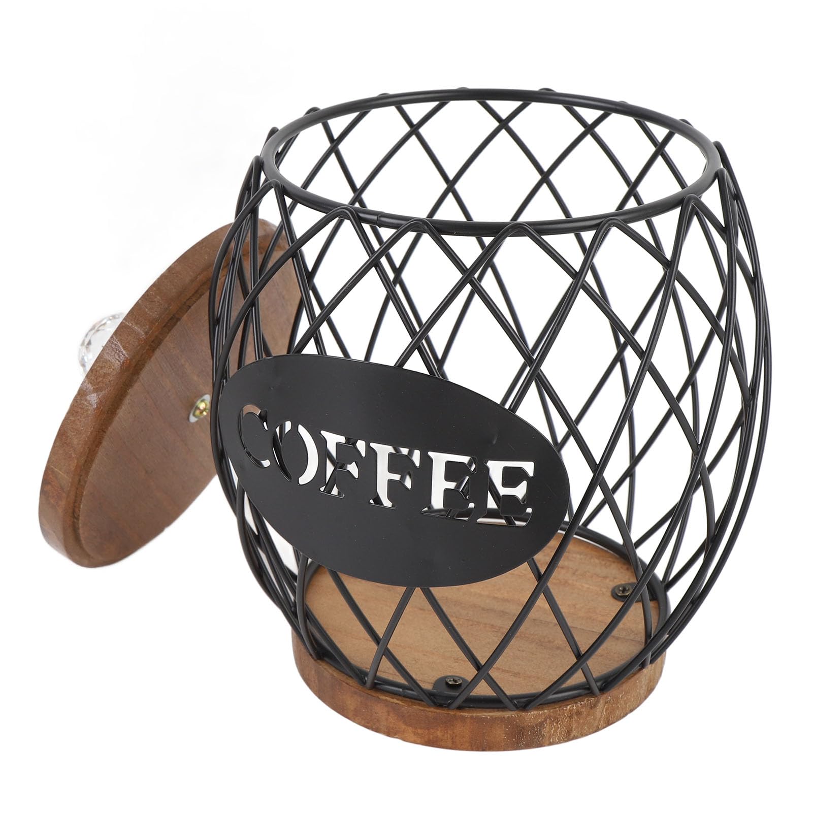 GOWENIC Porte-capsule de café, Fruits - café à en Forme de pour la Maison d'hôtel (BLACK)