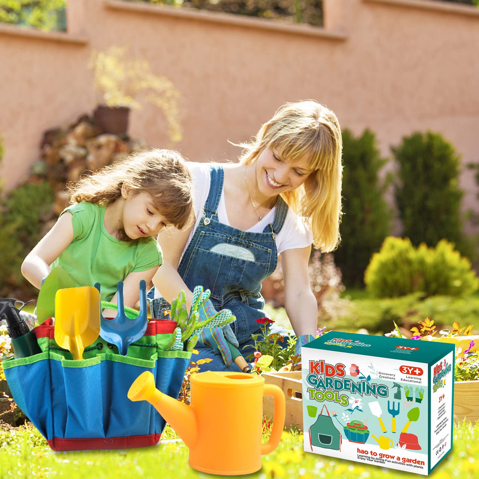 Kit Giardinaggio Bambini 23 Pezzi - Attrezzi Junior Per Piccoli Contadini - Regalo Educativo - Foto 12