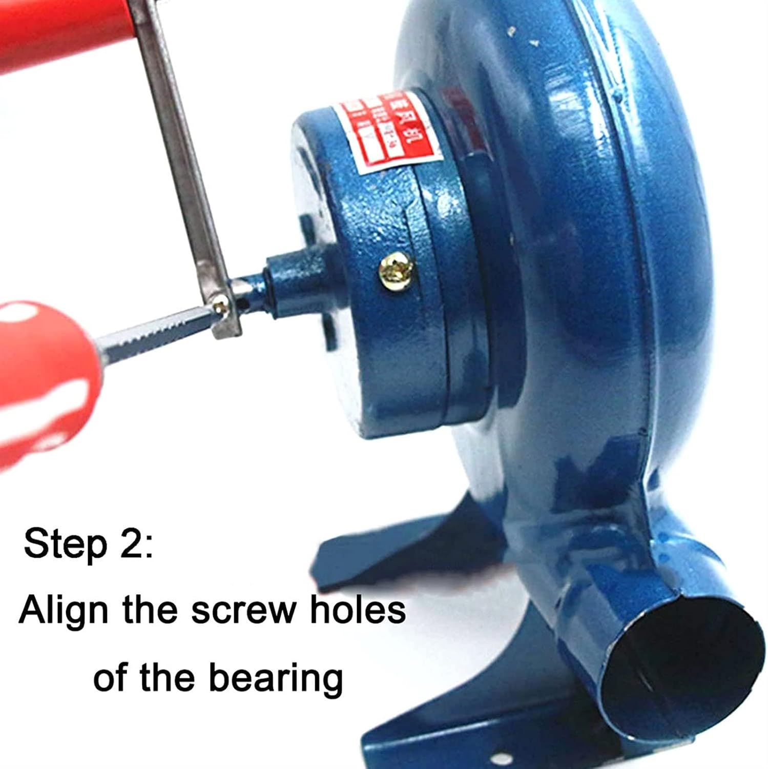 BBQ Commercial Inflatable Blower Hand Crank Blower - Hand Blower, Hand Crank Forge Blower Manual Bellows Outdoor Cooking Barbecue Fan, for Camping/Picnic/Out,80W