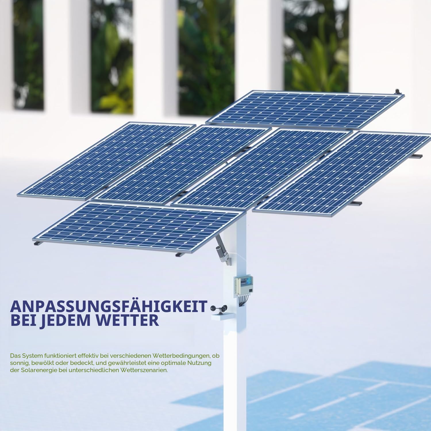 Dual-Axis Solar Tracker Controller Kit - Auto Sun Tracking mit LCD, Windsensor & Fernbedienung - Boost Solar Panel Effizienz für Off-Grid, RV, Farm & DIY Systeme