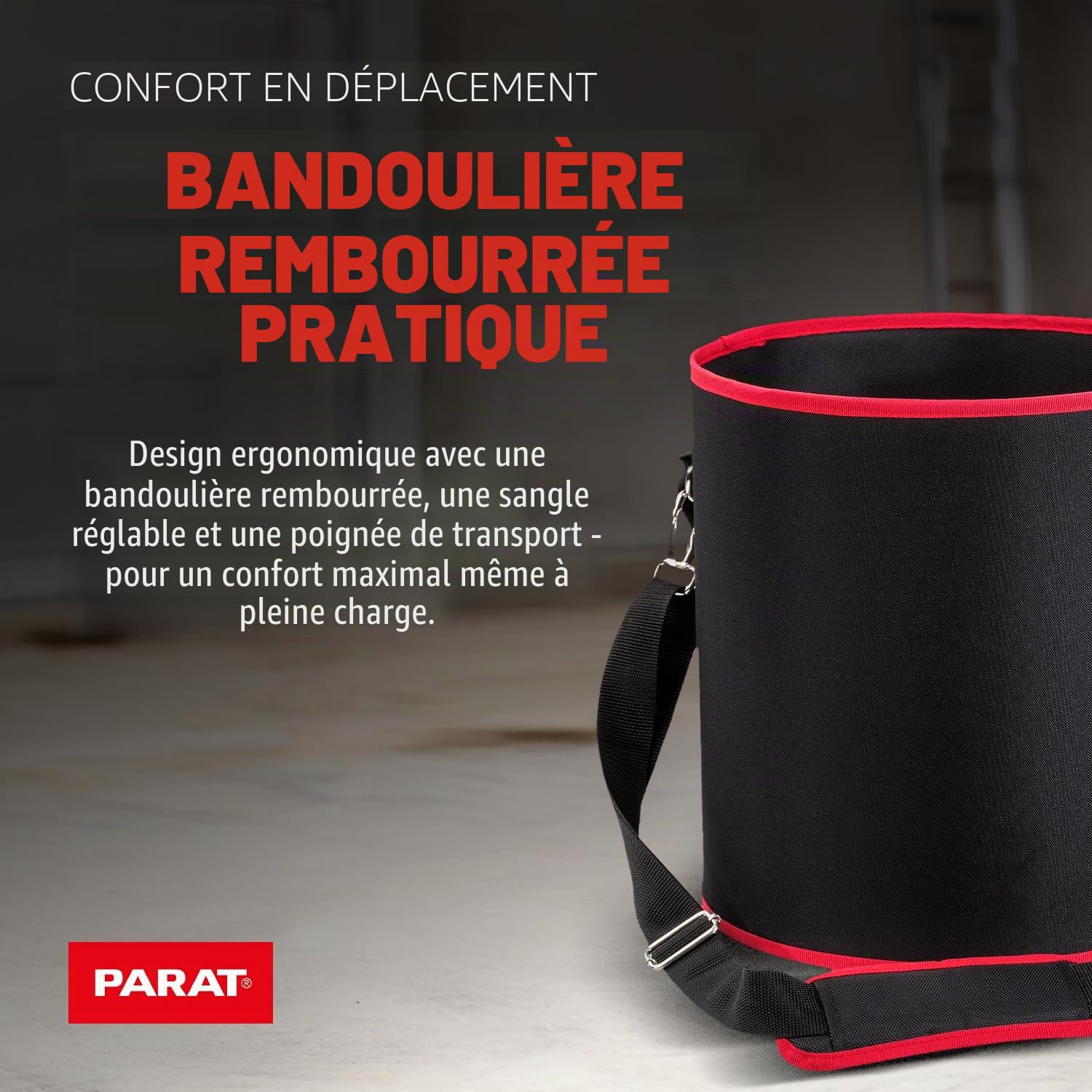 Parat BASIC Tool Bucket - 5990831991, Noir