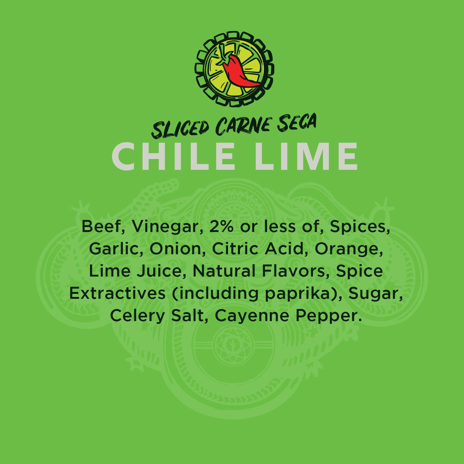 Vacadillos Beef Jerky Snack Packs Carne Seca, Chile Lime 3-Pack