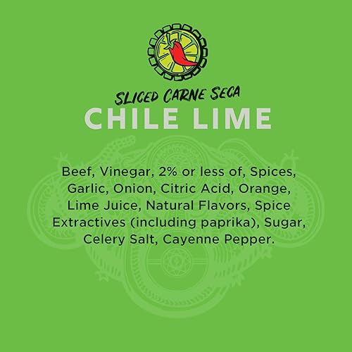 Miniatura 4 de Vacadillos Paquetes de bocadillos de carne seca Carne Seca, lima chilena paquete de 3
