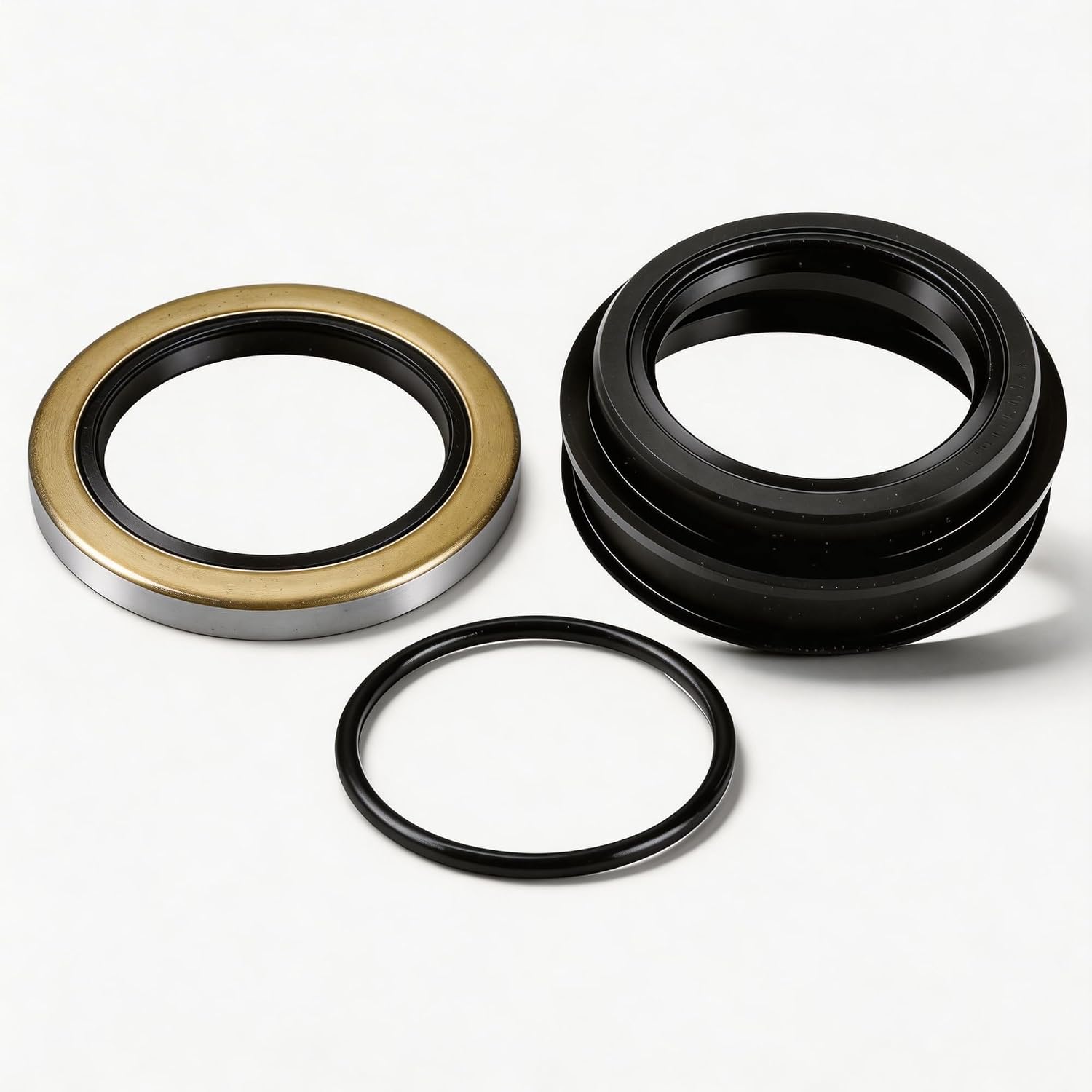 3pcs Rear Axle Shaft Seal Kit for Inner & Outer Wheel Hub Bearing O-Ring for Early Toyota 4runner Pickup T100 Tacoma Tundra Models Replace# 90310-50006, 90313-48001, 90301-88077, 9031050001
