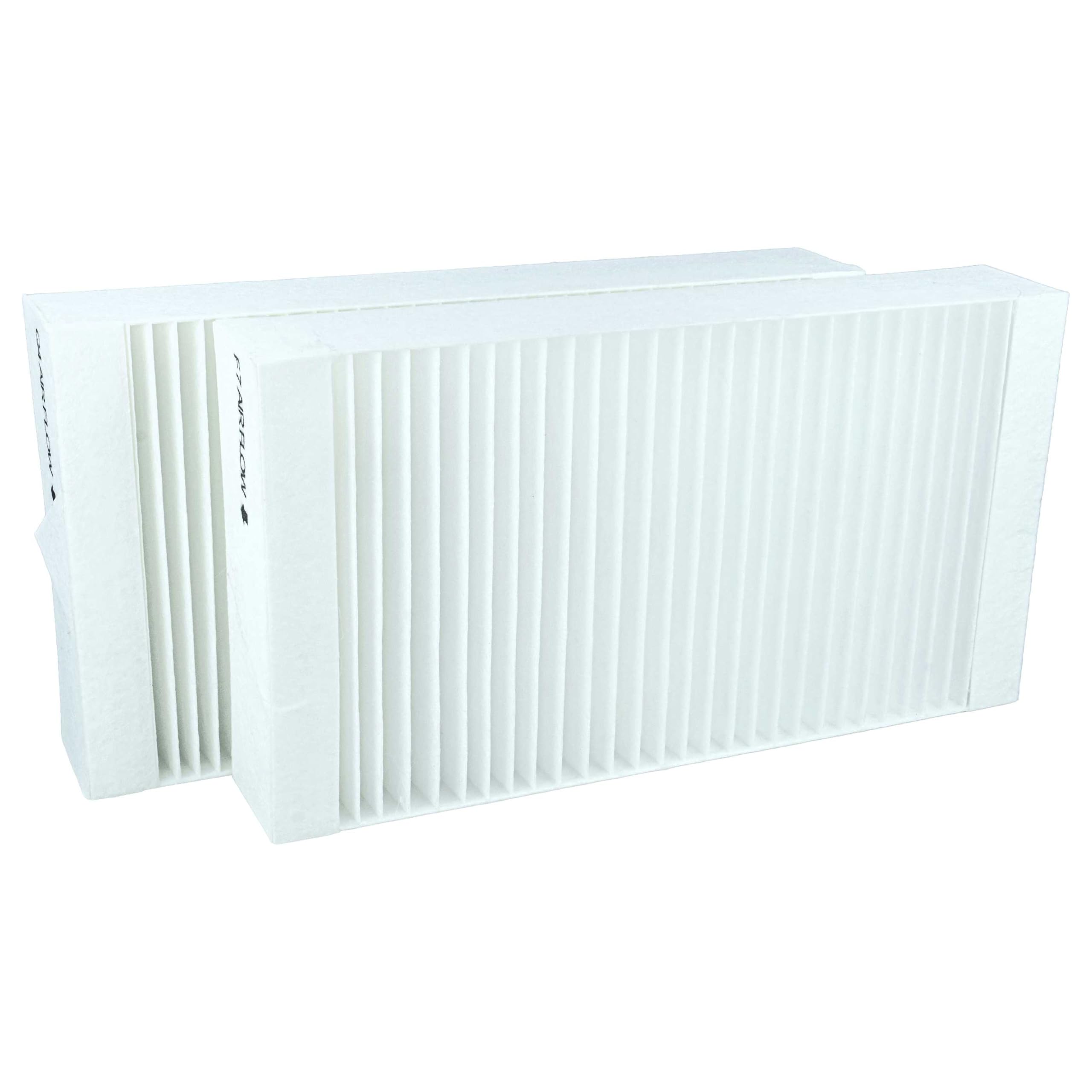 vhbw Zestaw filtrów zamiennych do Bosch 7738113333 | do urządzenia wentylacyjnego – filtr powietrza G4 / F7 (2 sztuki), 27 x 15 x 4,6 cm, biały