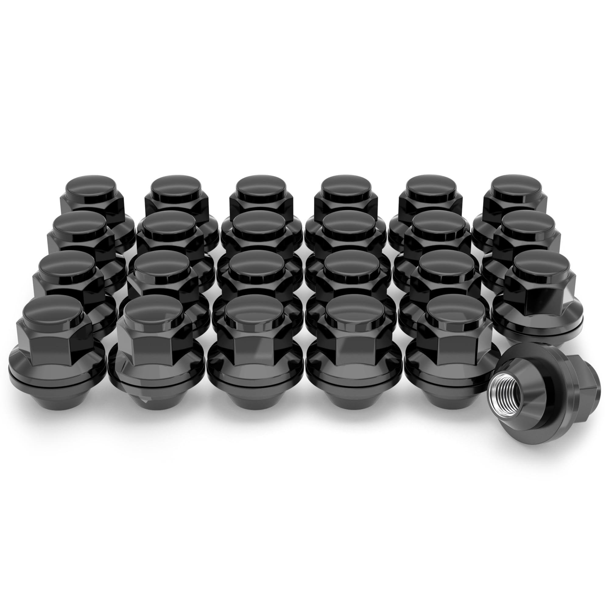 White Knight M12x1.25 Factory Style Lug Nuts for Frontier, Titan