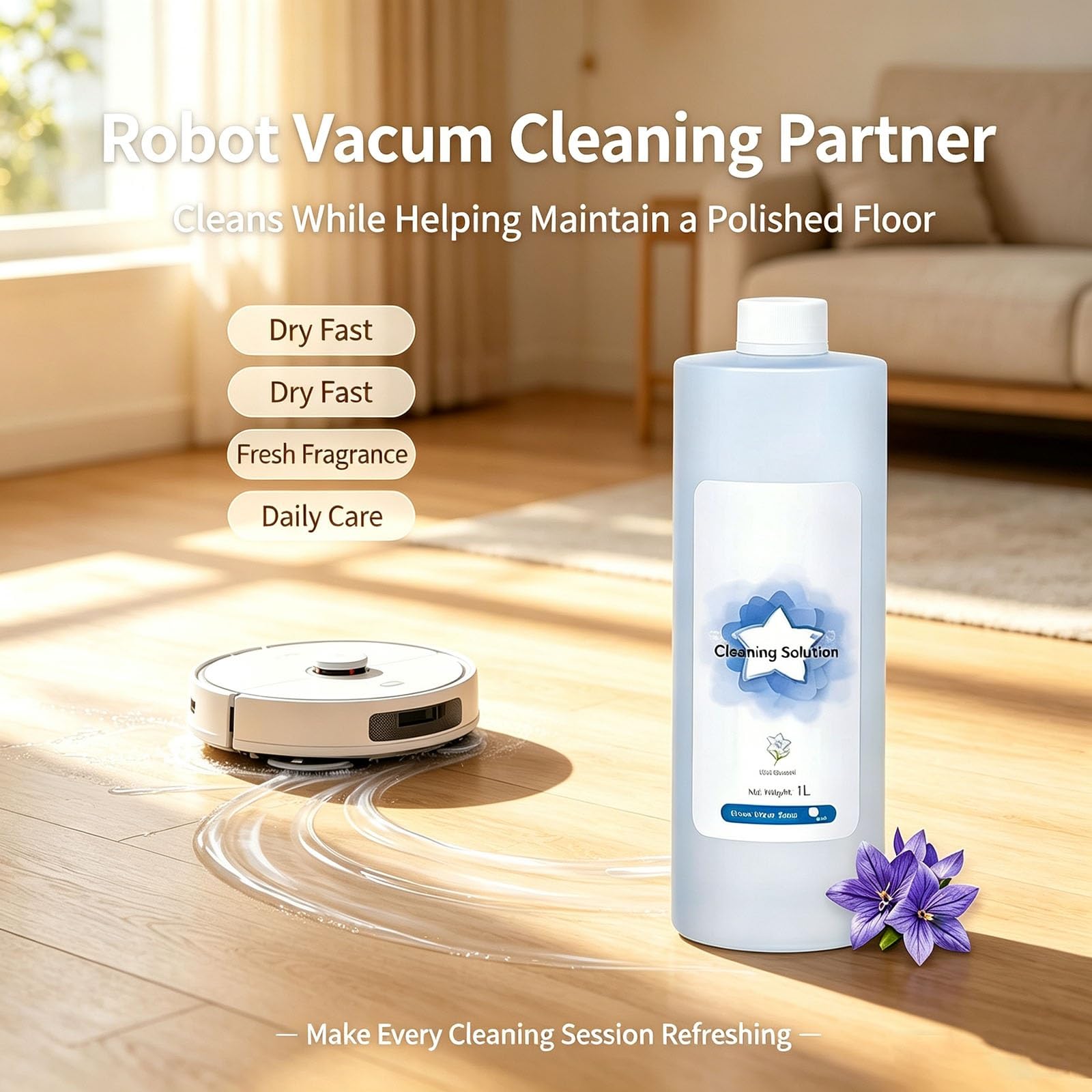Solución de limpieza compatible con las series ECOVACS Deebot X11, N20, X1, X5, X8, T10, T20 y T30