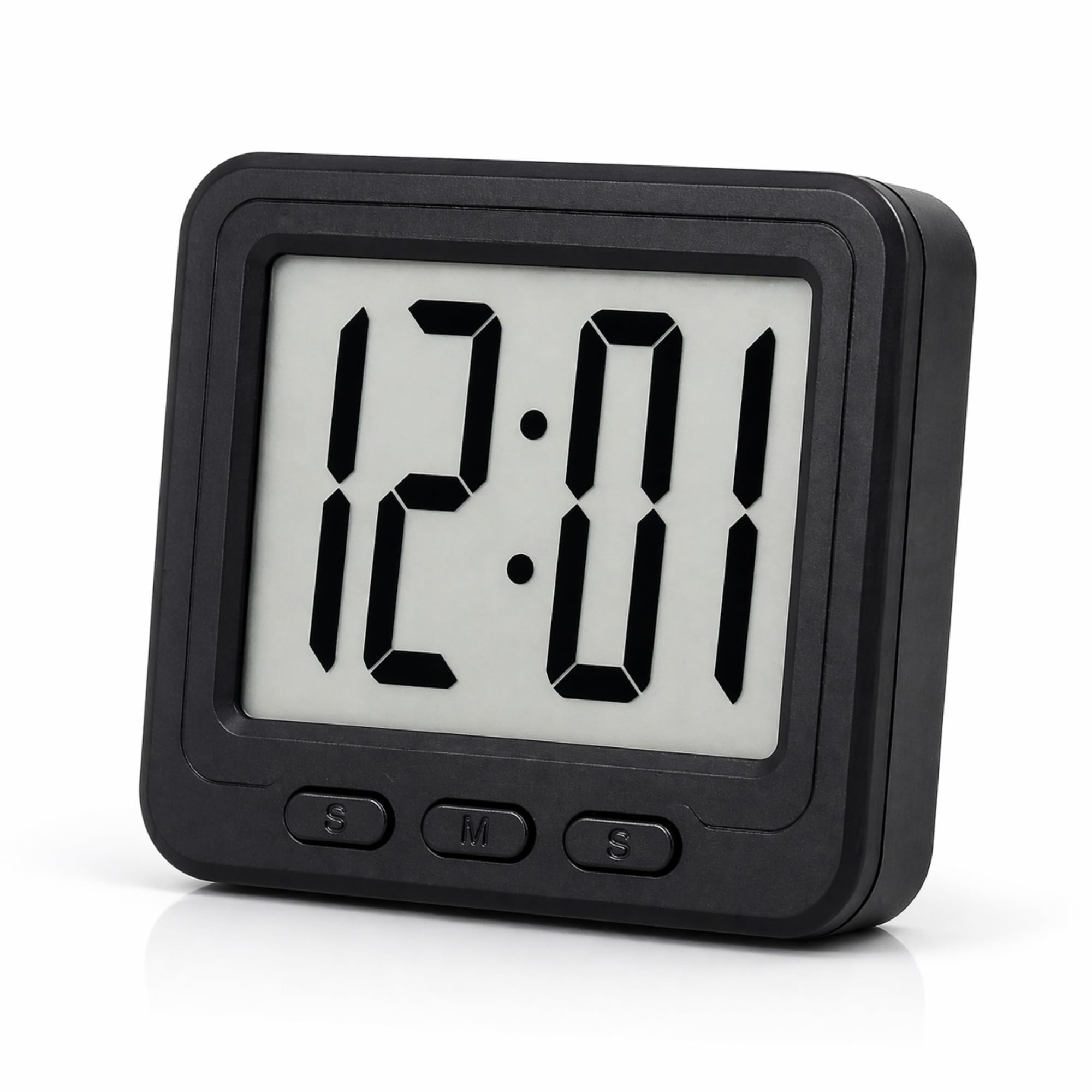 Digital Clock with Time, Date & Temperature Display, Magnetic Back Clock, Desk, Wall & Fridge use, Home & Office-image-29