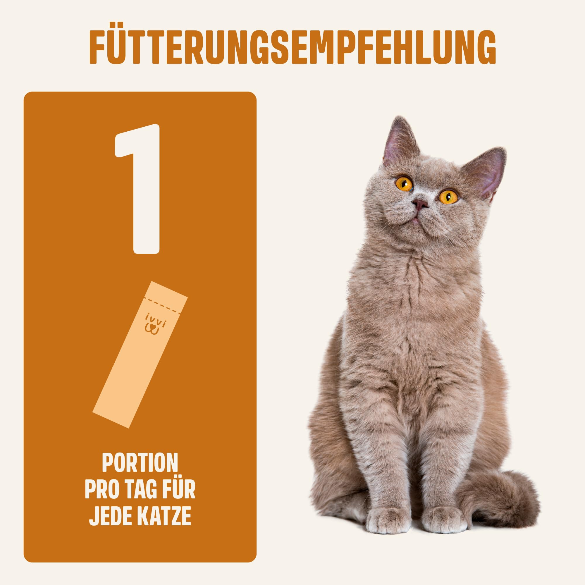 ivvi Haut & Fell Essenz für Katzen – Schlecksnack mit Lachsöl, Algenöl, Zink & Kollagen – unterstützt Haut & Fell – 30x15g – mit echtem Thunfisch