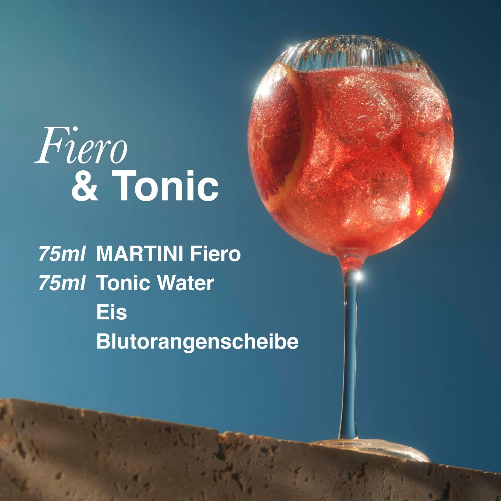 MARTINI Fiero roter Wermut Aperitif, 14,4% vol., 3 x 75cl / 750ml, süßer Wermut angereichert mit handgeschnittenen spanischen Orangenschalen