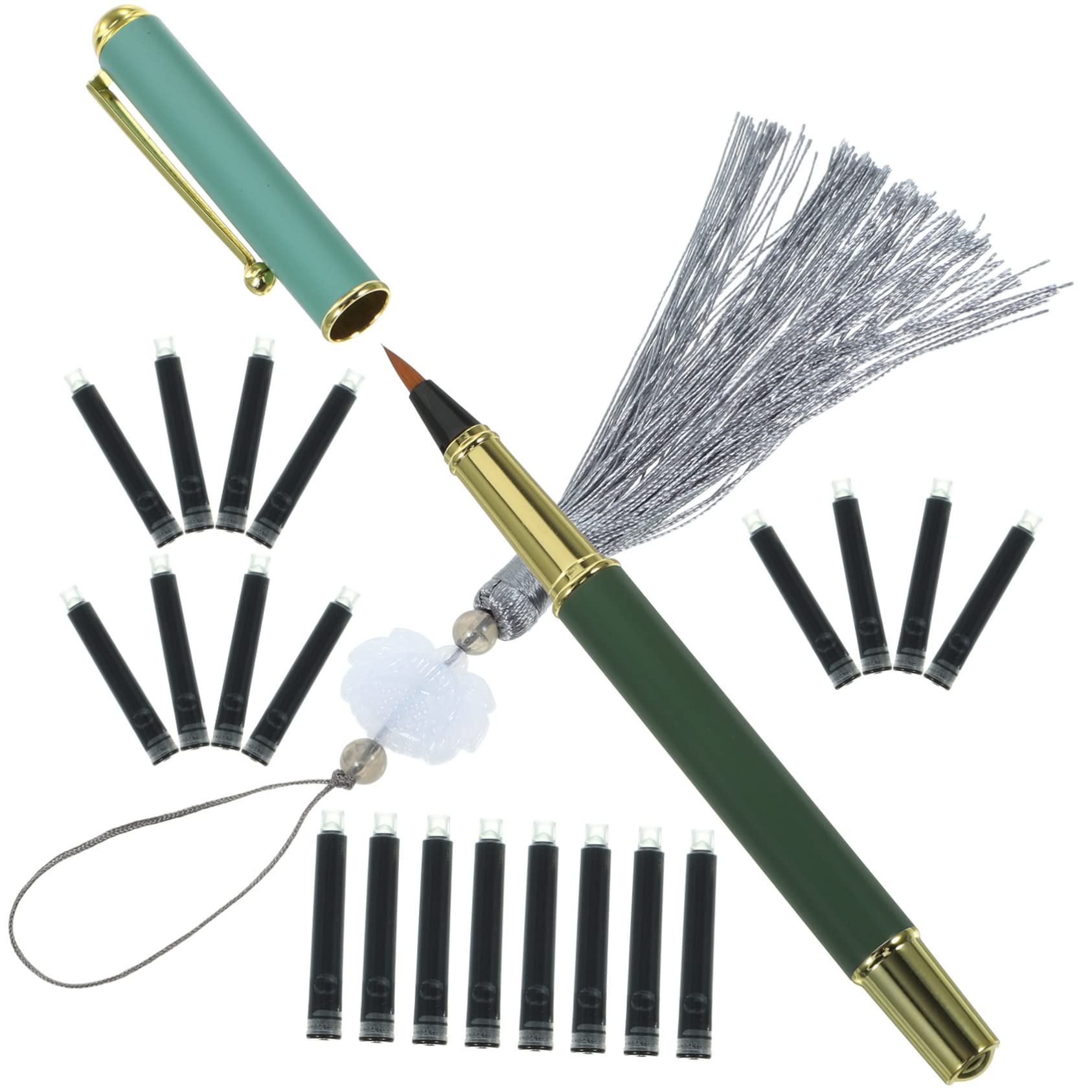 5 Sets Füllfederhalterpinsel, Aquarellpinselstift, Pinselstift, Schriftzug, Nachfüllbarer Tintenstift, Pinselstifte, Schriftzug, Handschriftstift, Kalligraphiestifte,