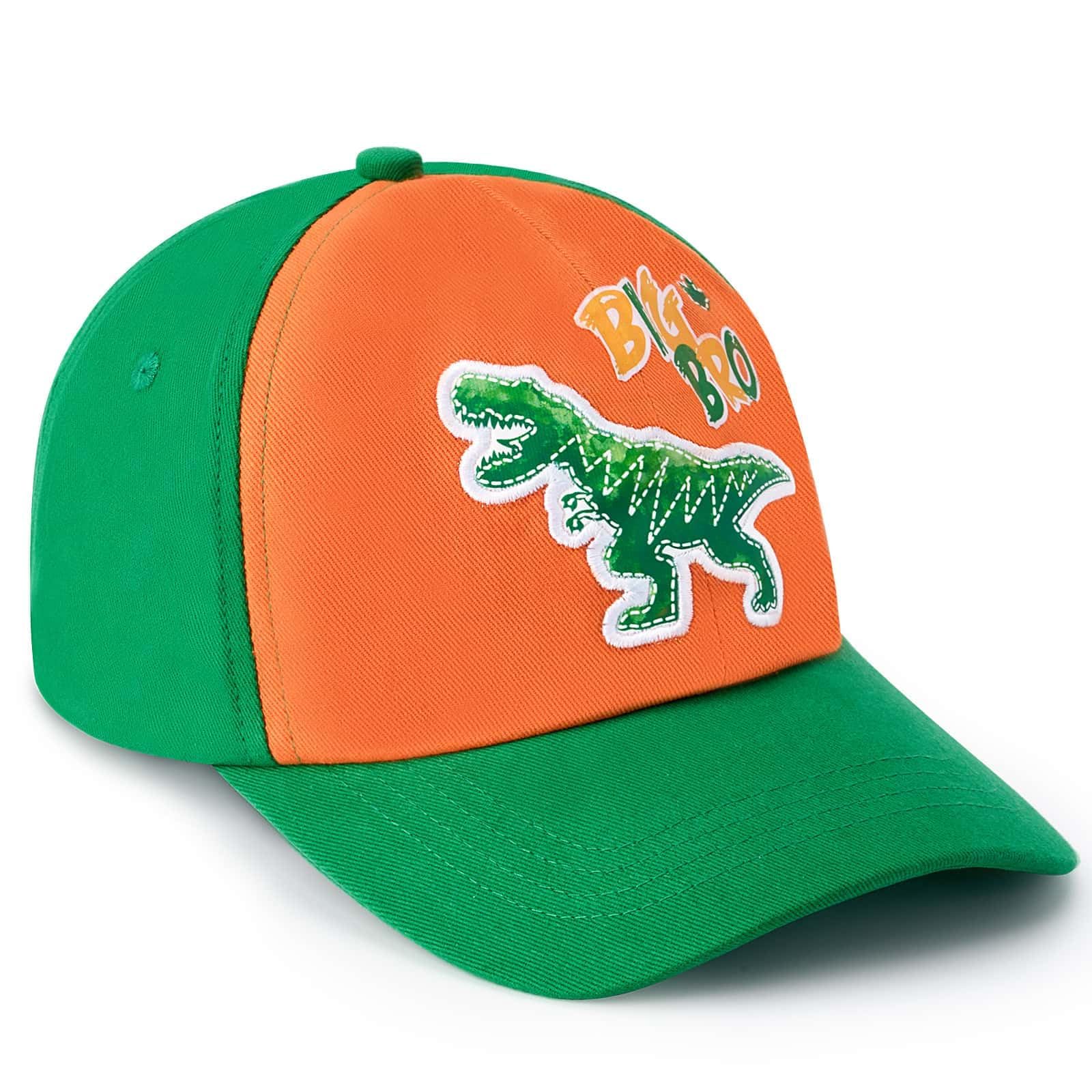 WAWSAMKids Baseball Hat Dinosaur Boys Baseball Cap Toddler Trucker Hat Adjustable Snapback Cap for Boys