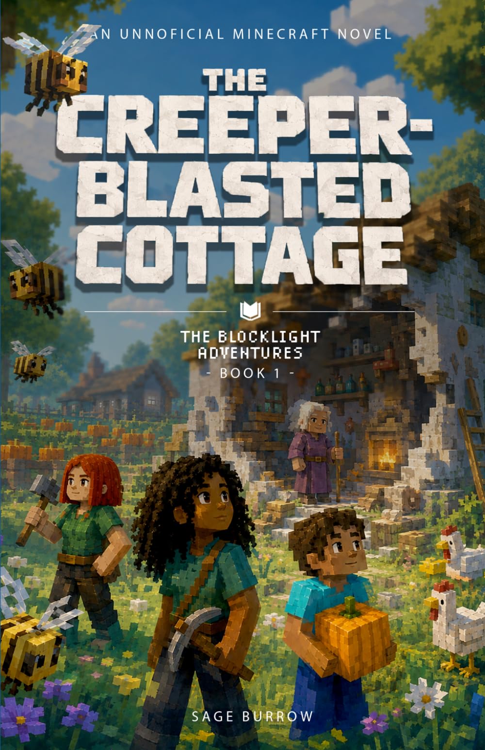 The Creeper-Blasted Cottage: An Unofficial Minecraft Novel (The Blocklight Adventures)
