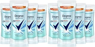Degree Advanced Antiperspirant Deodorant 72-Hour Sweat & Odor Protection Shower Clean Antiperspirant for Women with MotionSense Technology 2.6 oz,(Pack of 8)