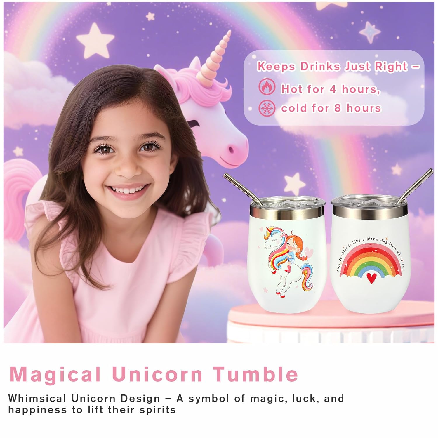 Get Well Soon Gift for Kids, Feel Better Gifts for Kid, Kids Get Well Baskets, Care Package for Girls with Get Well Soon Unicorn Plush Pillow, Get Well Gifts Set for Girls after Surgery - Image 4