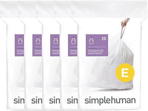 Simplehuman Code C Bolsas de basura con cordón ajustable
