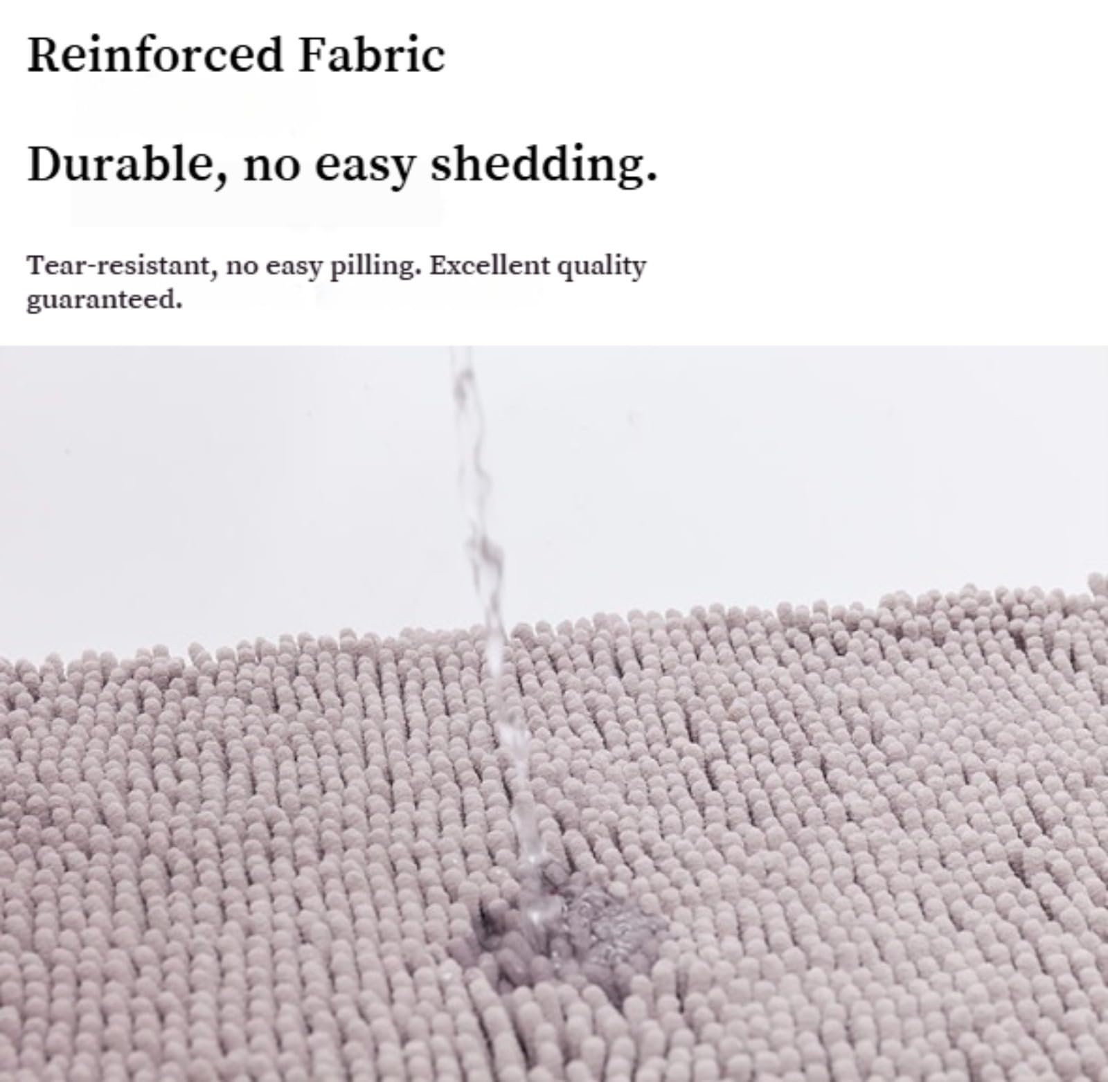 Tapis Ultra-Absorbant pour Pattes d'animaux - Tapis d'Entrée Absorbant Anti-Dérapant, Tissu Doux pour Confort des Pattes, Anti-Dérapant à Base Texturée, Coutures Renforcées, Multizones Utiles