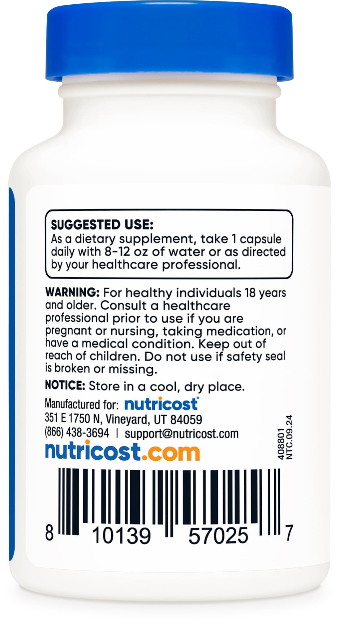 Nutricost PQQ (Pyrroloquinoline Quinone) 20mg, 30 Capsules - Vegetarian Capsules, Non-GMO, Gluten Free — Amazon image 4