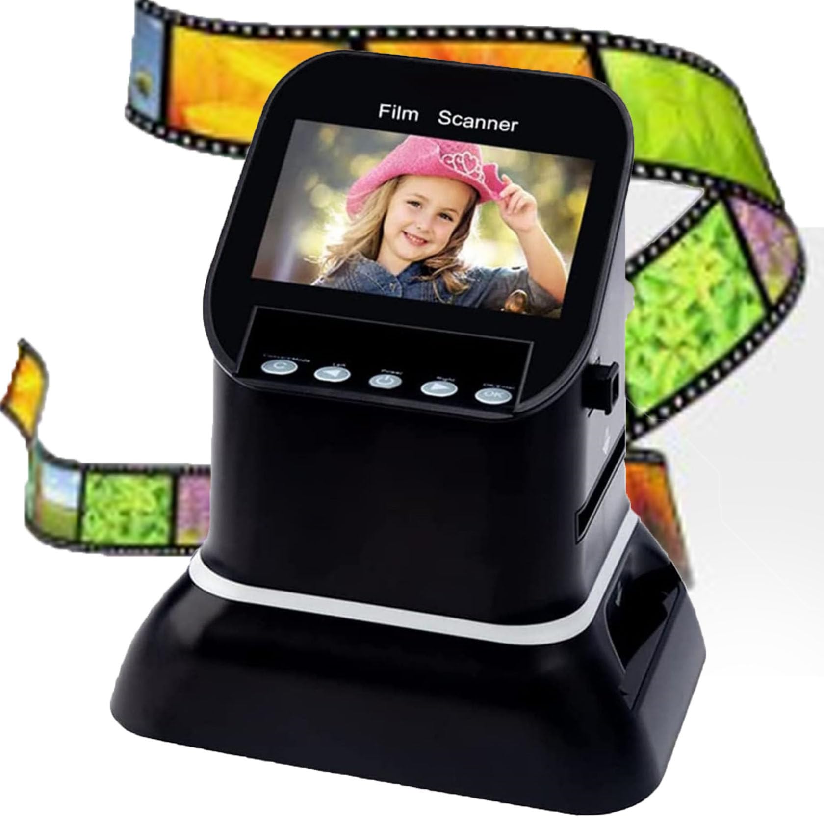 4.3" High Resolution Slide Viewer, Professional 22mp Digital Film & Slide Scanner, Fast Scanning Convert 120mm, 135, 126, 127 Negative & Slides to Digital JPEG-image-18