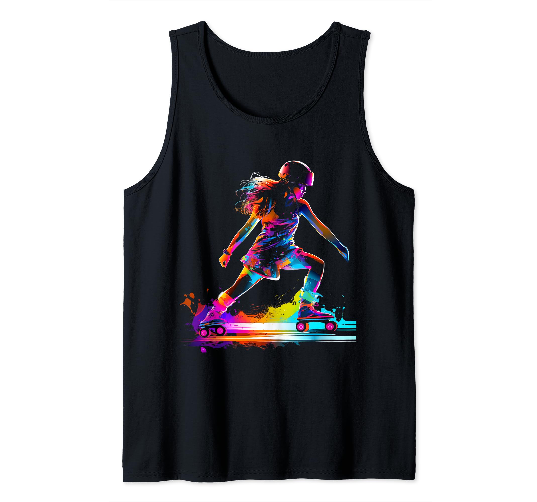 rollerblades inline skates inline skates driving rider inlin Tank Top