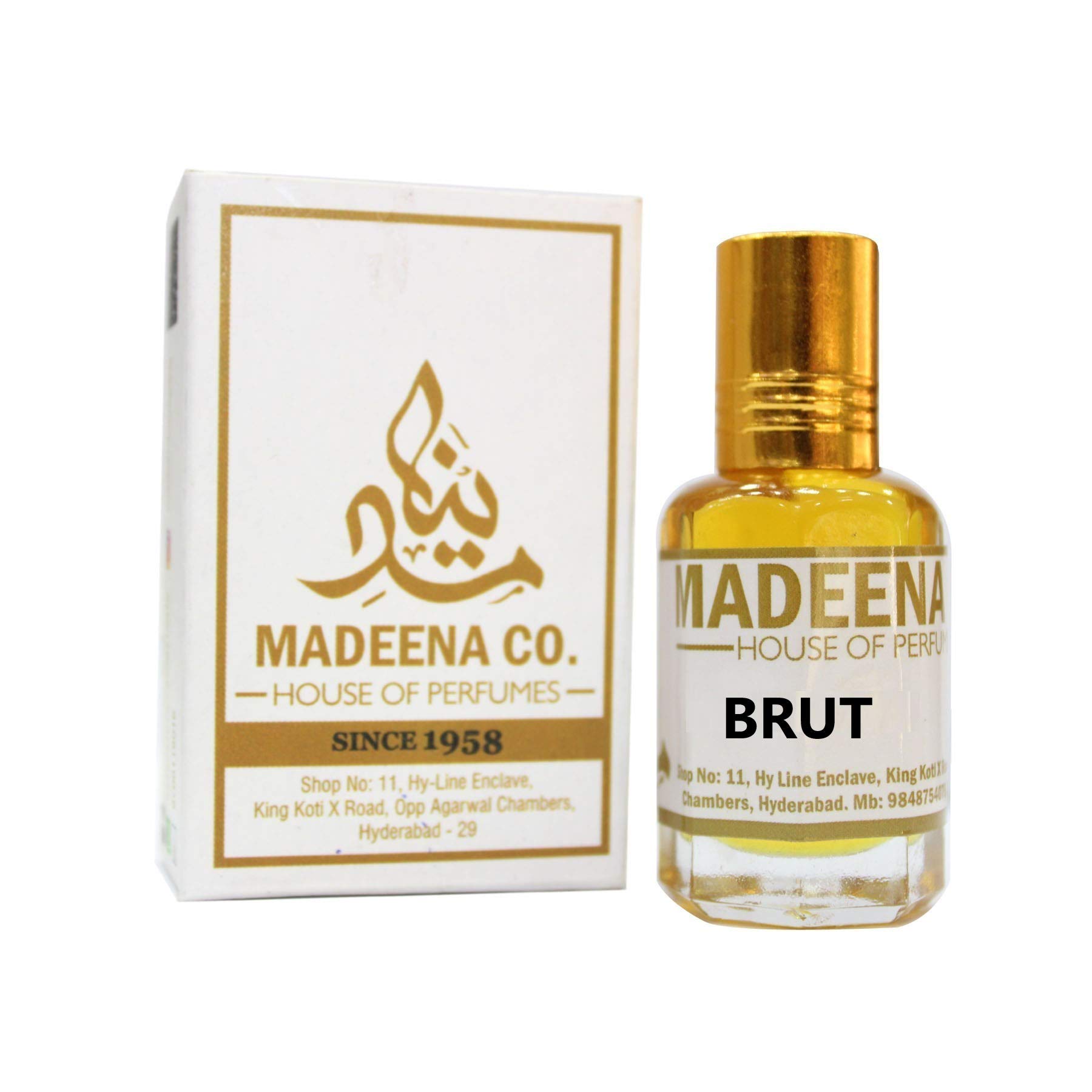 MADEENA CO. Brut 12Ml; Real & Natural Attar; Best Attar For Men And Women; 100% Alcohol Free & Long Lasting Attar.-picture-23