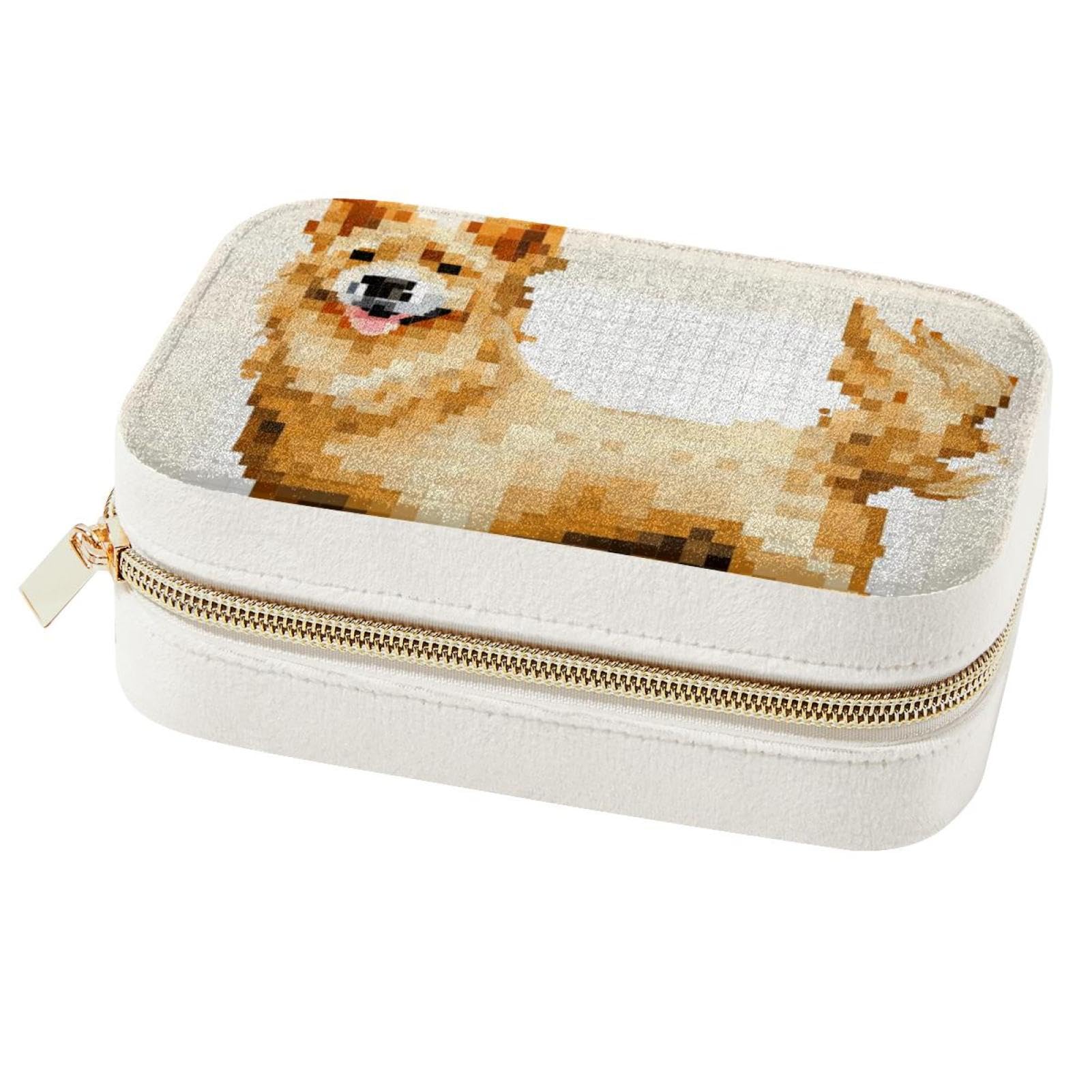 Estuche de joyas de terciopelo ideal para regalar a amantes de los perros