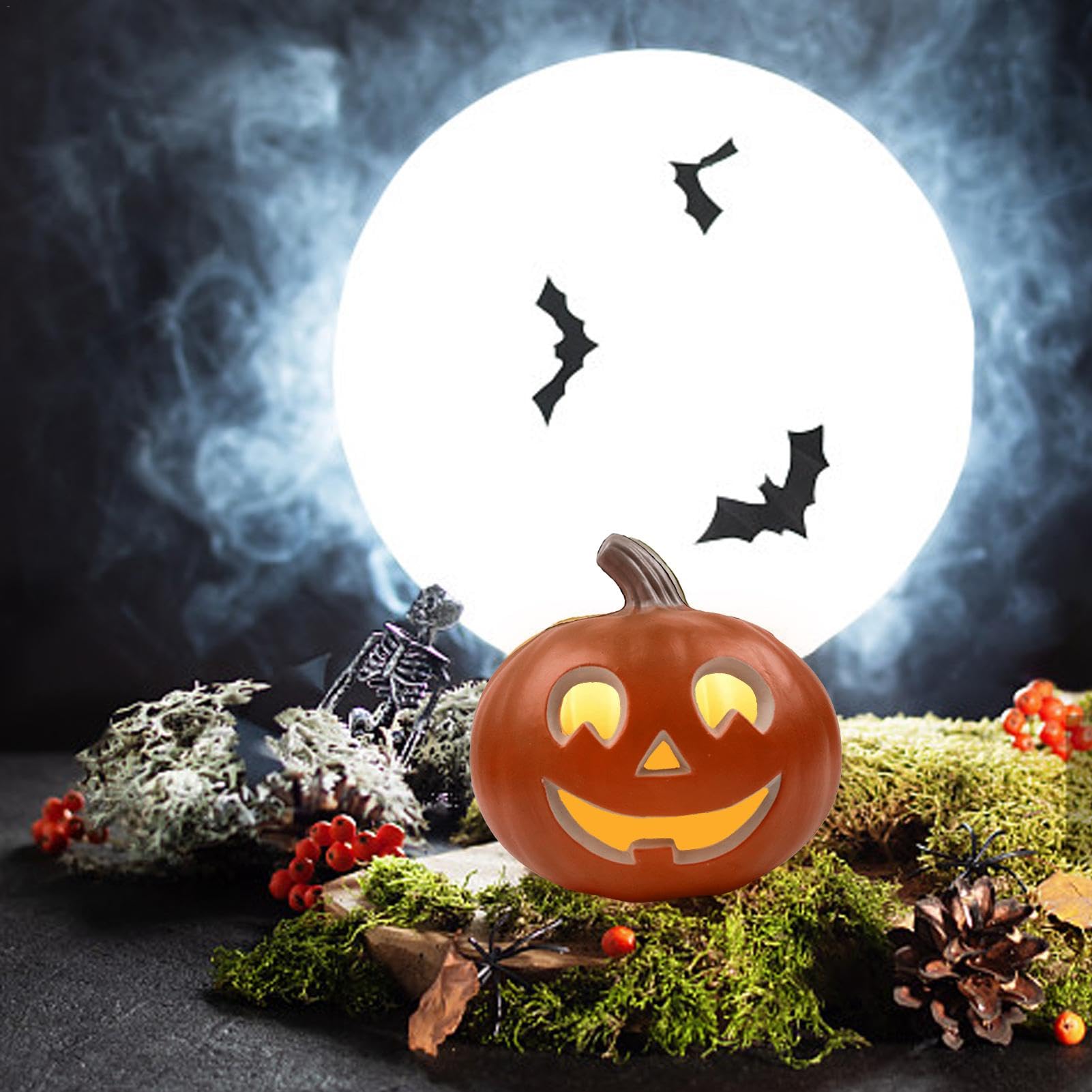 Haku さま   ハロウィン ランタン Pumpkin Tilt-N-Hurl 94487 | Lemax Spooky Town | Eerie Emporium