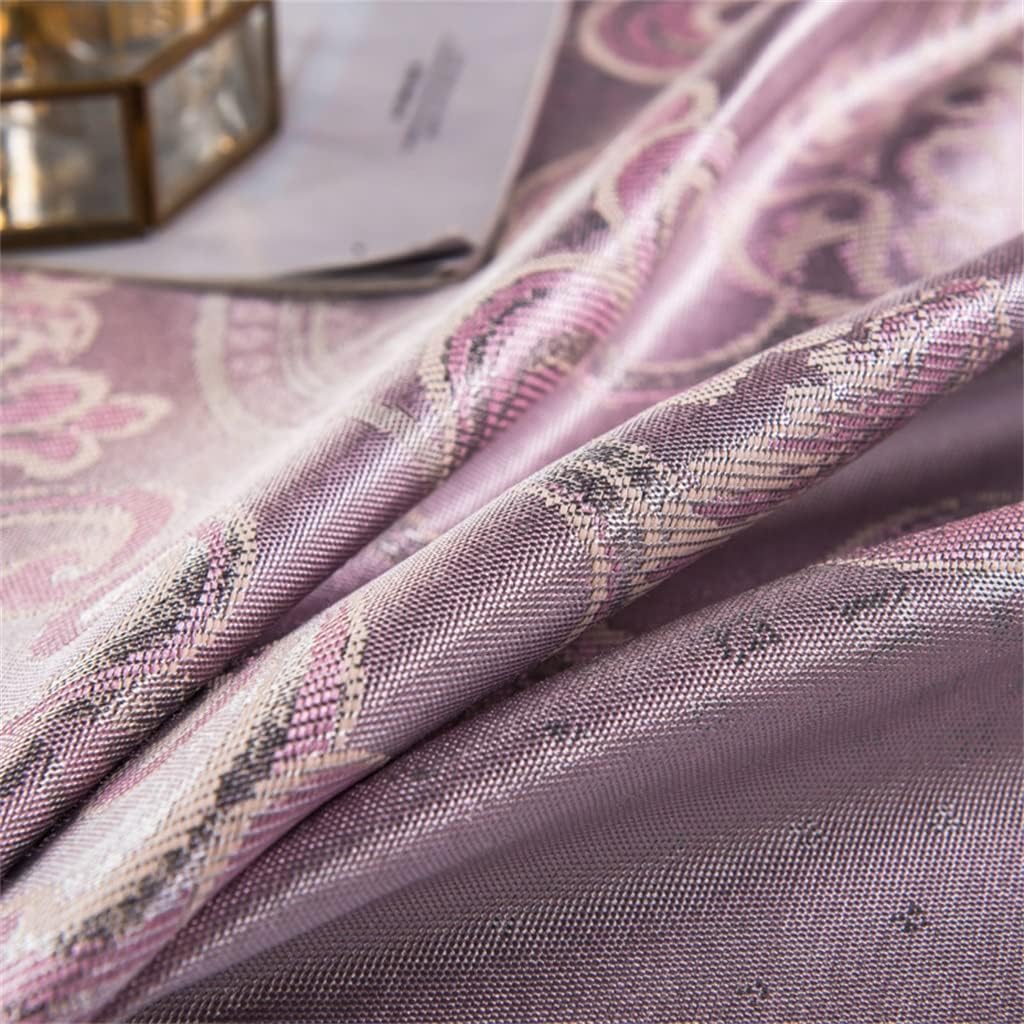 Cool Mat Ice Silk Mat Three-Piece Set European-Style Folding Bed Sheet Double 1.8m Mattress (Color : Pink, Size : 2M)