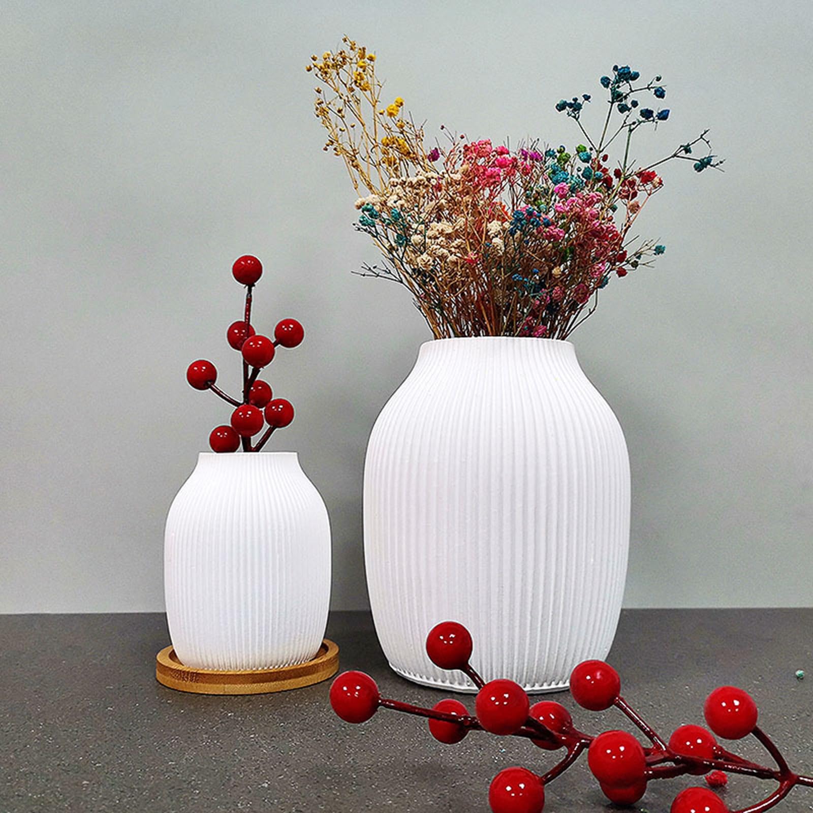 Jarrones moldes de silicona para decoración elegante y llamativa, L
