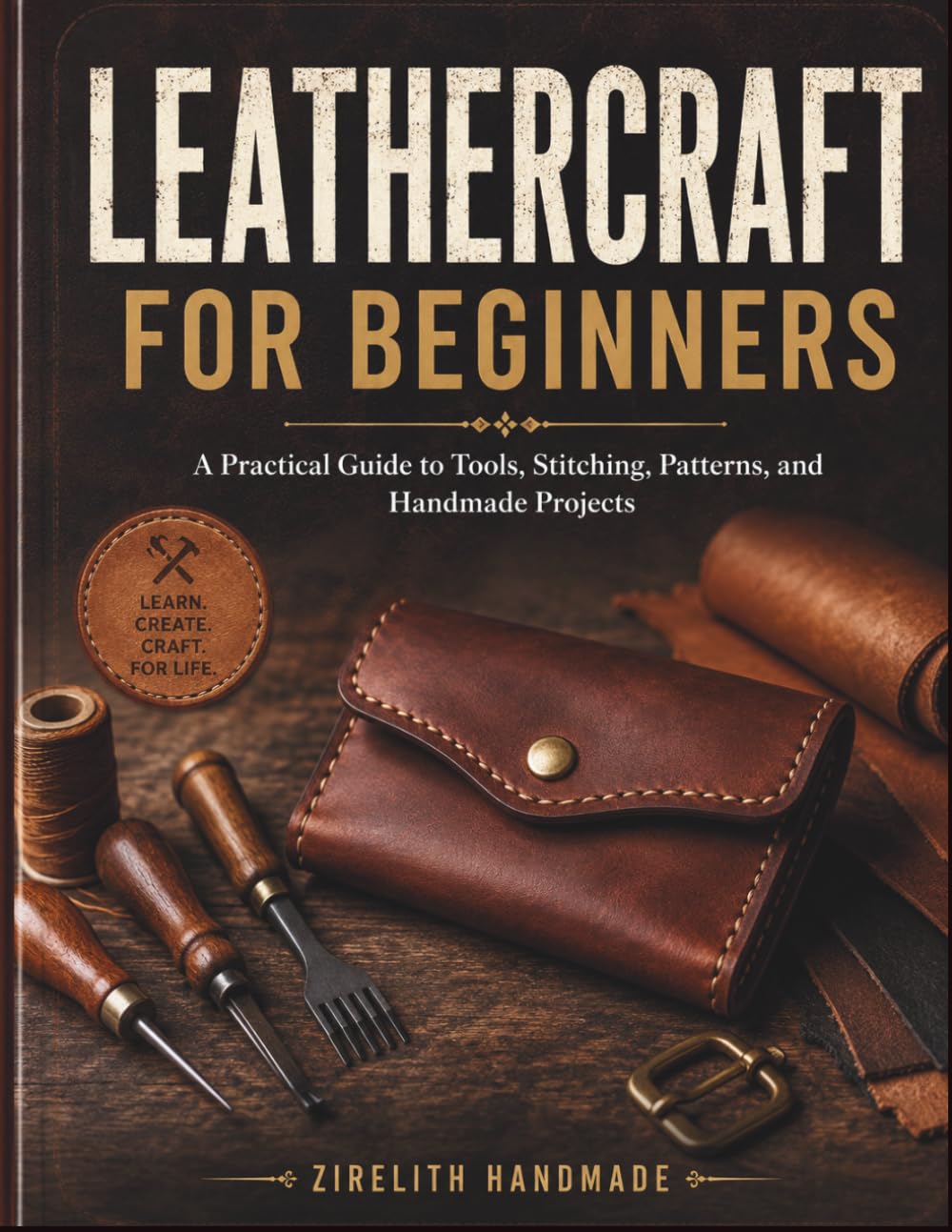 LEATHERCRAFT FOR BEGINNERS: A Practical Guide to Tools, Stitching, Patterns, and Handmade Projects