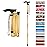 supregear Folding Cane, 5-Level Adjustable Height Walking Stick Lightweight Collapsible Portable Travel Cane with Wrist Strap and T Handle for Elderly Disabled Men Women, Gold