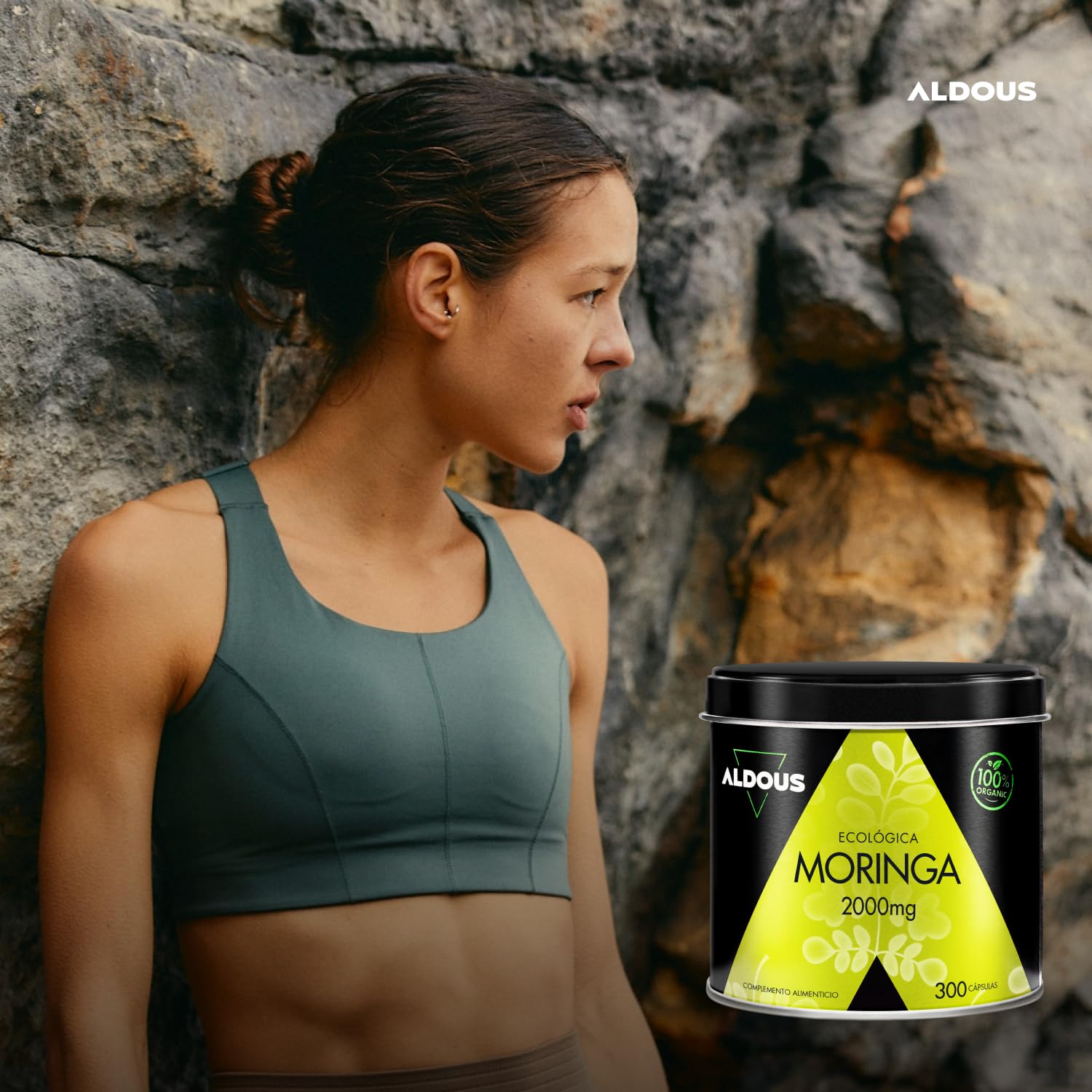 Moringa-Kapseln, Bio-zertifiziert – 300 Kapseln, 2000 mg pro Portion – Superfood reich an Vitaminen, Mineralstoffen und Proteinen – Energie und Wohlbefinden – Bio-Moringa Oleifera – Aldous