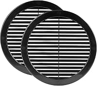 Vista 41 de Vent Systems Cubierta de ventilación blanca Soffit de 4 pulgadas (dimensiones de apertura), rejilla de ventilación redonda de plástico, pantalla