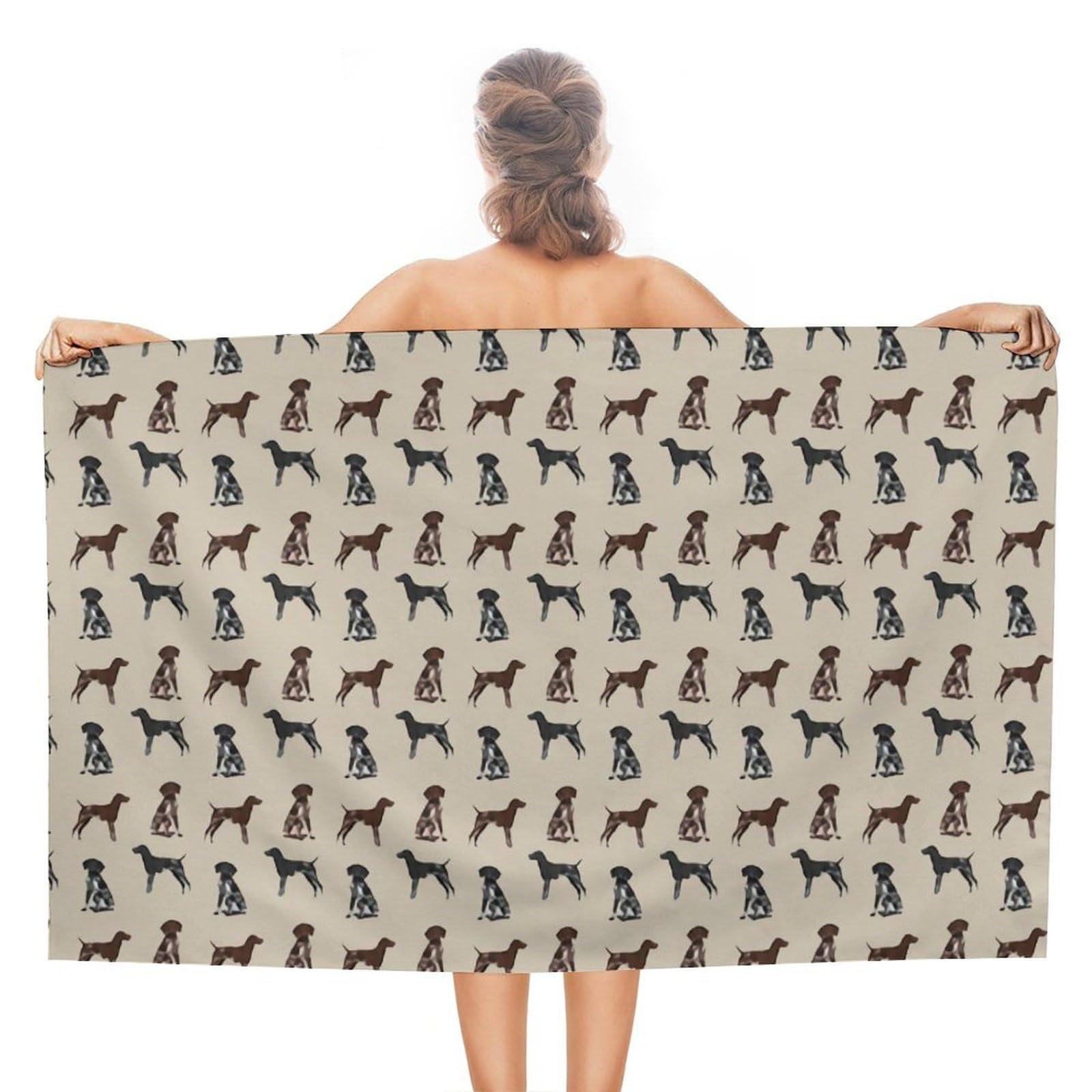 German Shorthaired Pointer Dogs Adult Beach Towel Sand Free Quick Dry Pool Towels Beach Blanket