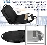 Vista 39 de MATEIN - Mochila empresarial para laptop de 15.6 pulgadas, mochila de viaje con puerto de carga USB, resistente al agua, para trabajo, universidad