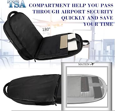 MATEIN Extra Large Backpack, 17 Inch Travel Laptop Backpack, Anti Theft TSA Friendly Business Work College Computer Backpack for Men Women, Black