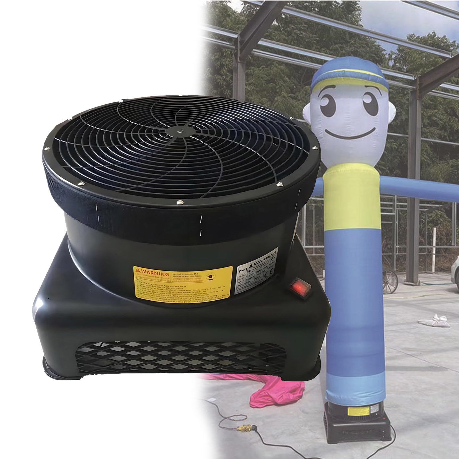 Souffleur d'air à grande vitesse ventilateur à tube commercial 750W pour publicité extérieure