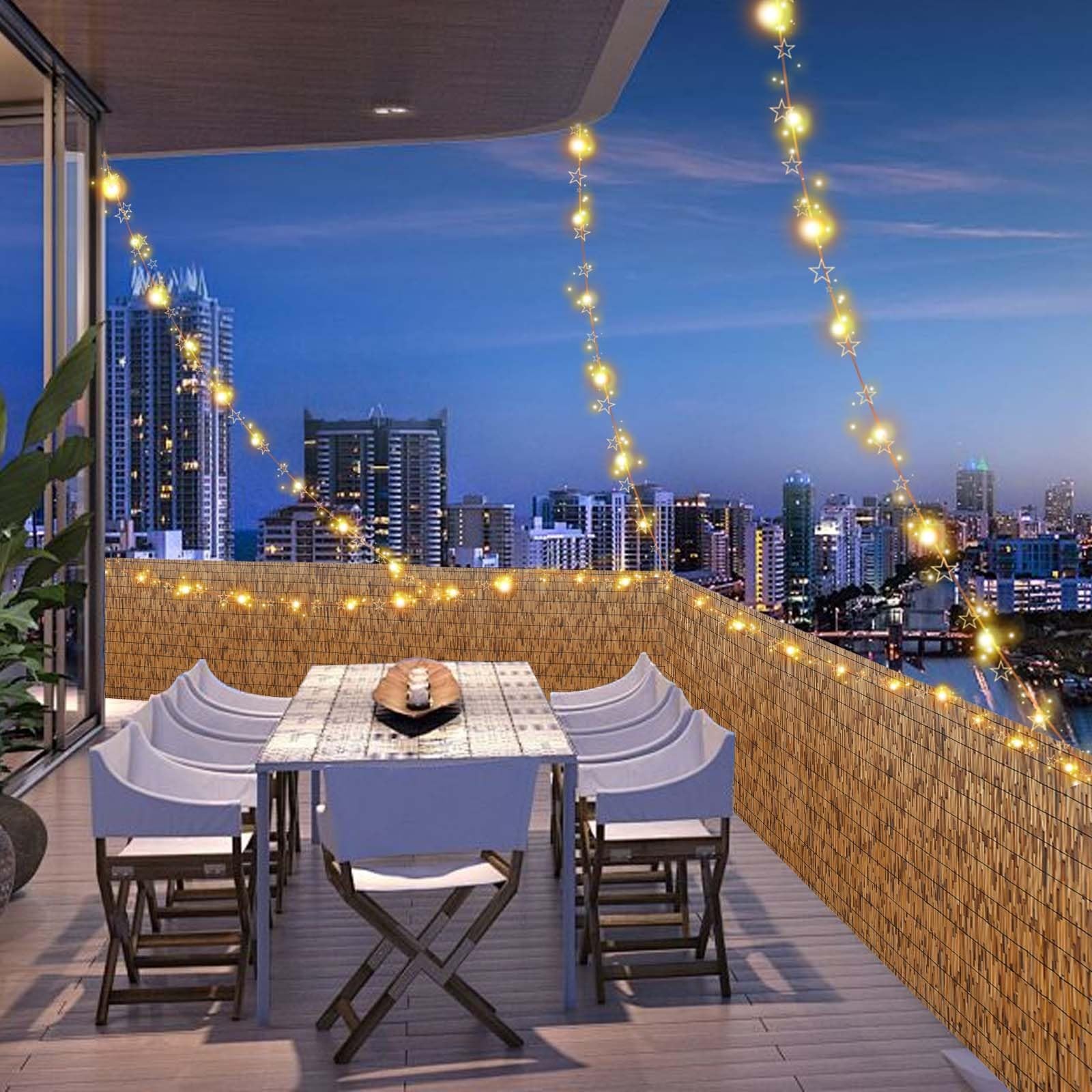 Schilfmatten Sichtschutz 3m 4m 5m 6m 7m 8m 10m Lang Sichtschutz Aus Dichtem Schilf Natürlicher Balkon Sichtschutz Bambus Für Den Zaunteiler Im Hinterhof (Color : Carbonized Color, Size : 90cm
