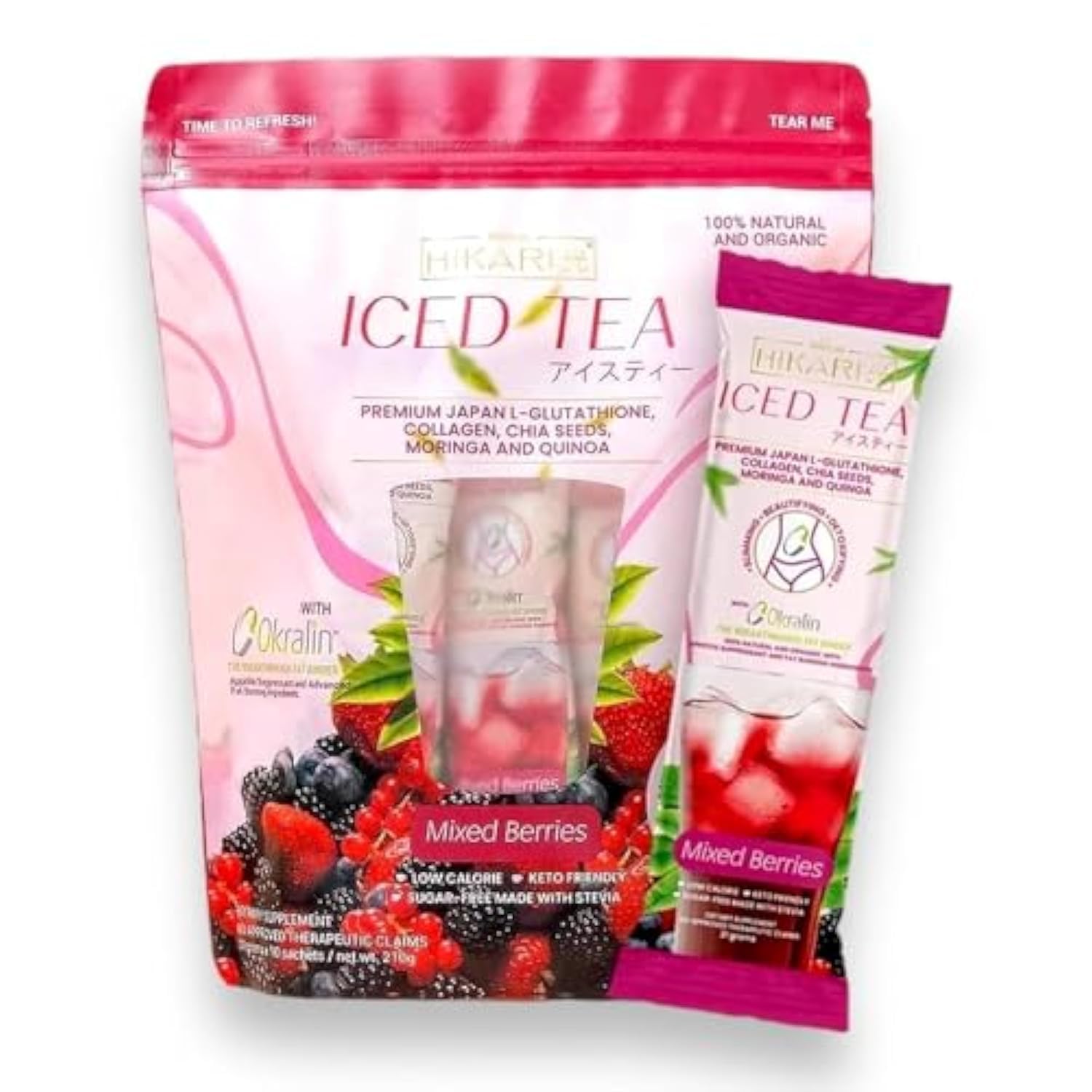 HIKARI COFFEE AND ICED TEA 10 Sachets x 21 Grams (Iced Tea Mixed Berries)