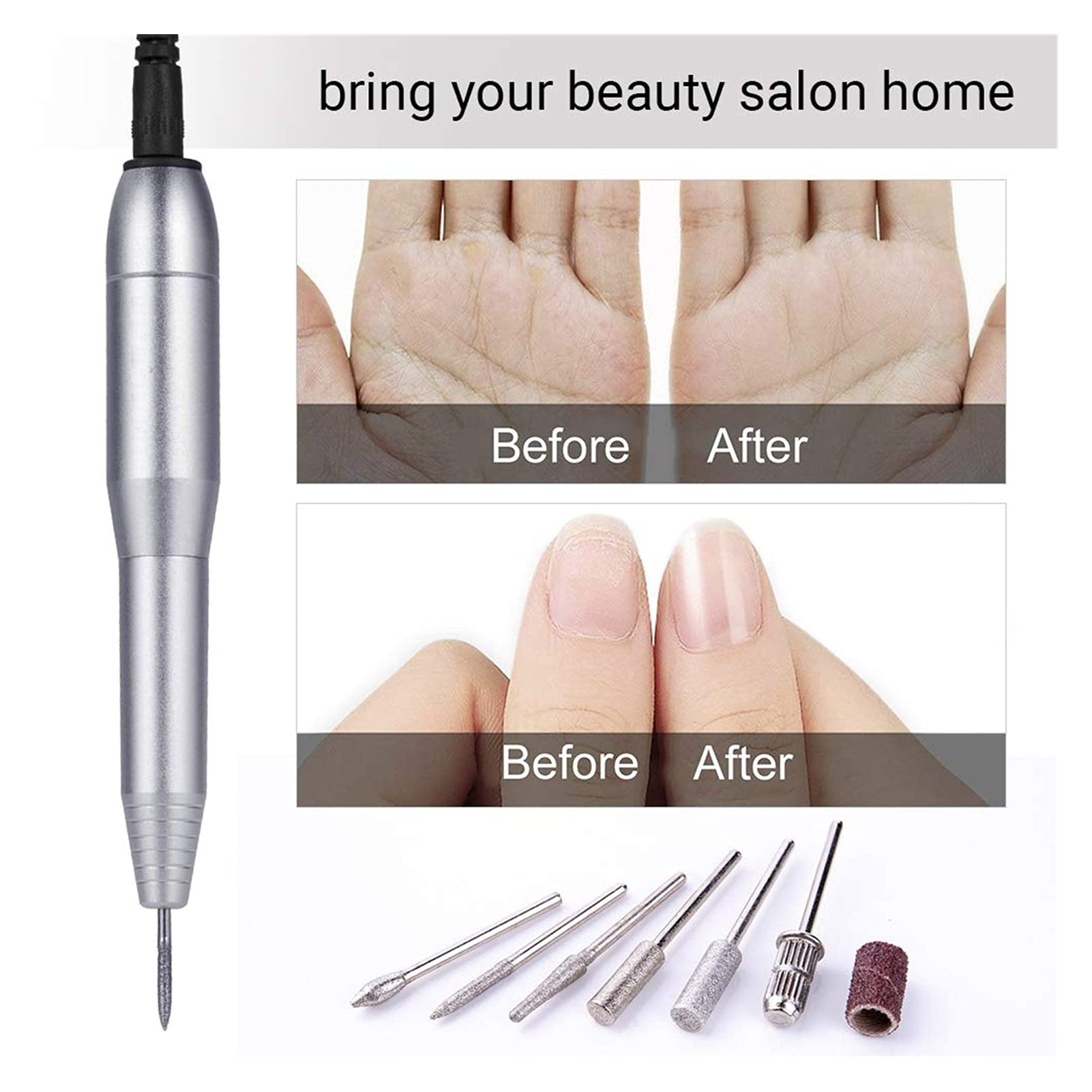 Wiertarka do paznokci Przenośny elektryczny wiertarka do paznokci piórowa żelowa manicure pedicure narzędzie polerowania